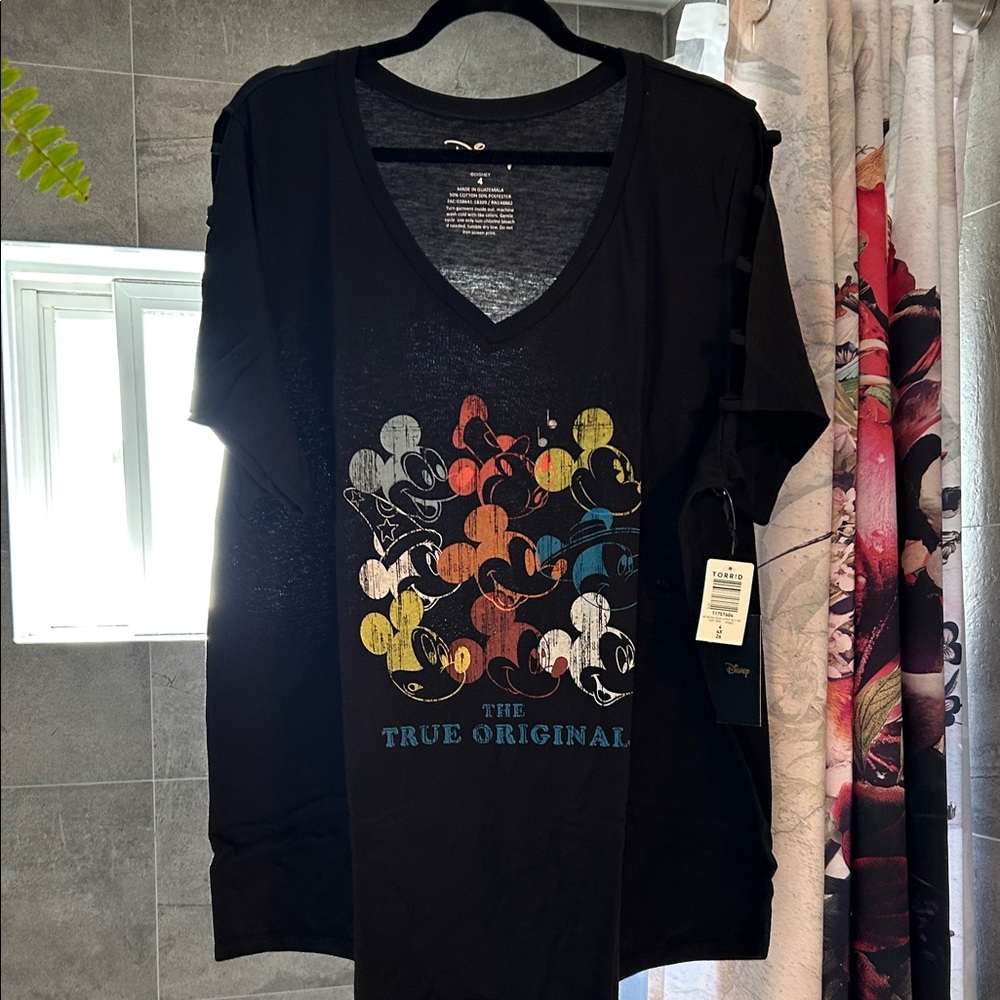 Torrid Black Mickey Mouse Graphic Tee